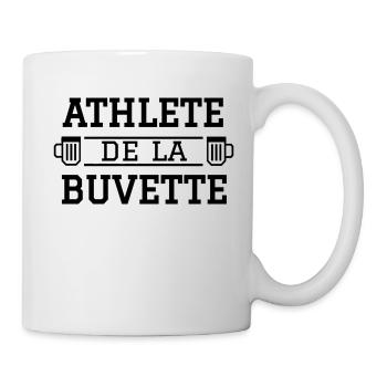 Athlète de la buvette - Mug blanc - blanc - Droite