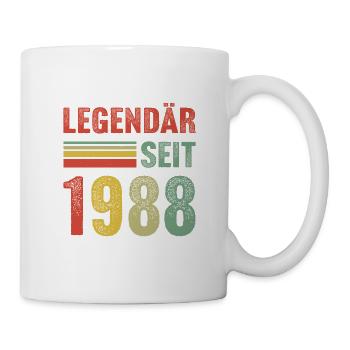 Legendär seit 1988 - Tasse - Weiß - Rechts