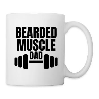 Bearded Muscle Dad - Mug blanc - blanc - Droite