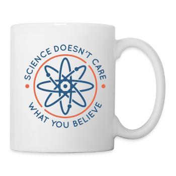 La science ne se soucie pas de ce que vous croyez - Mug blanc - blanc - Droite