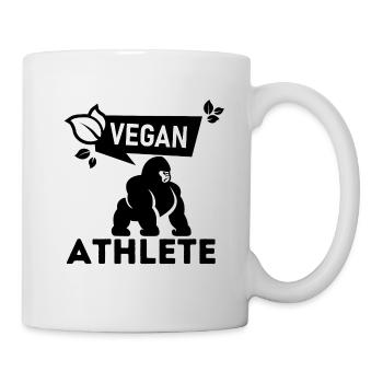 Athlète végétalien Power Fitness Muscles - Mug blanc - blanc - Droite