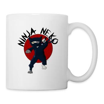 NINJA NEKO SENSEI RED - Mug - white - Right