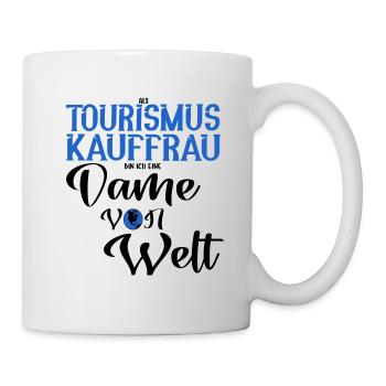 Tourismuskauffrau Tourismus Reise Dame Geschenk - Tasse - Weiß - Rechts