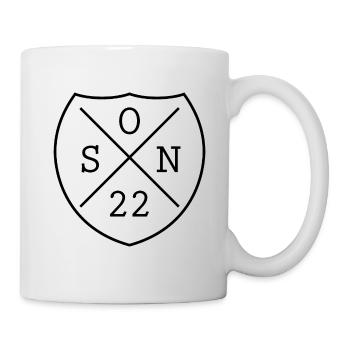 Sohn 2022 Junge Geburt Geschenk - Tasse - Weiß - Rechts