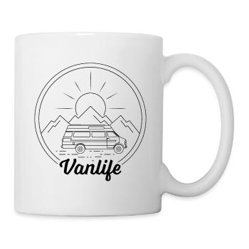 Van Life in the mountains - Mug - white - Right