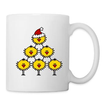 Weihnachtsküken - Tasse - Weiß - Rechts