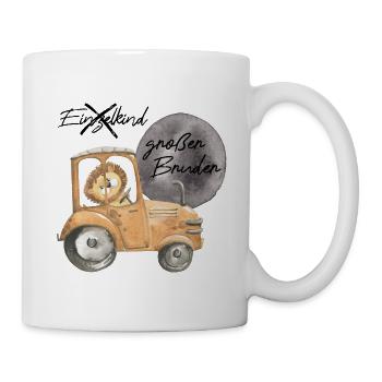 Großer Bruder statt Einzelkind - Tasse - Weiß - Rechts