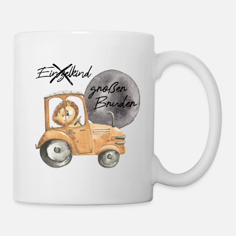 Großer Bruder statt Einzelkind - Tasse - Weiß