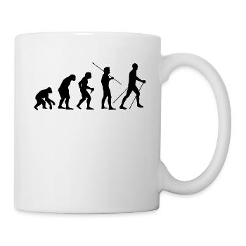 Nordic Walking - Tasse - Weiß - Rechts