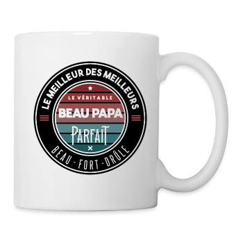Le véritable beau papa parfait - Mug blanc - blanc - Droite