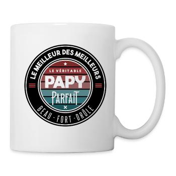 Le véritable papy parfait - Mug blanc - blanc - Droite