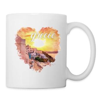 Holidays in Greece - Tasse - Weiß - Rechts