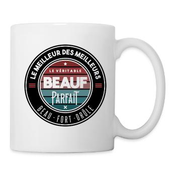 Le véritable beauf parfait - Mug blanc - blanc - Droite