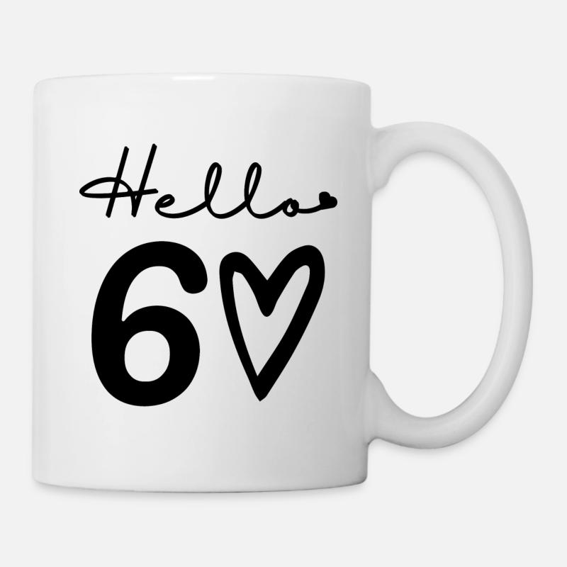 Hallo 60. 60. Geburtstag - Tasse - Weiß
