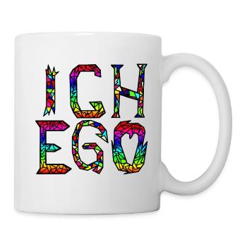 ICH EGO - Heute zähle nur ich - by YoshiArt - Tasse - Weiß - Rechts