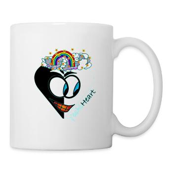 YoshiHeart - Edition 1 - Heart black and white - Mug - white - Right