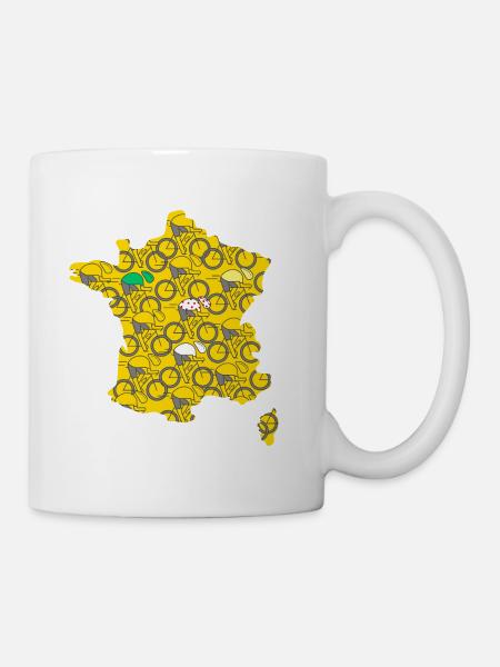 vélo vélos velo velos france cycliste sport tour - Mug blanc - blanc