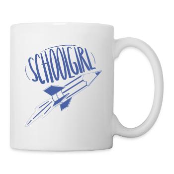 Schoolgirl / first day of school / school beginners - Mug - white - Right
