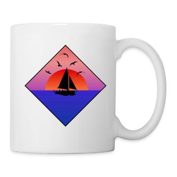Sailing ship - Mug - white - Right