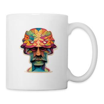 Psychedelic Head - Tasse - Weiß - Rechts