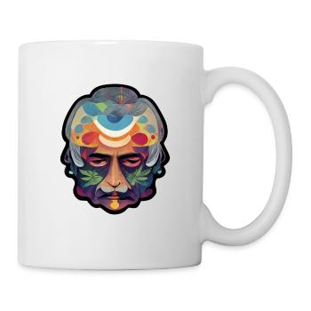 Psychedelic Head - Tasse - Weiß - Rechts