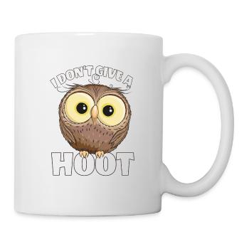 I Don't Give A Hoot Sweet Glowing Owl Glotzaugen - Mug - white - Right