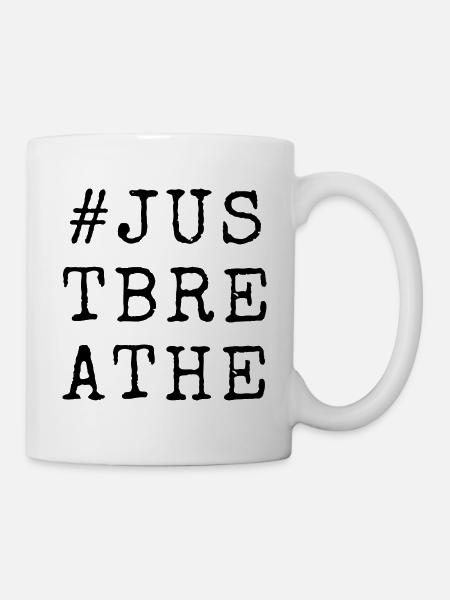 breathe2 - Tasse - Weiß
