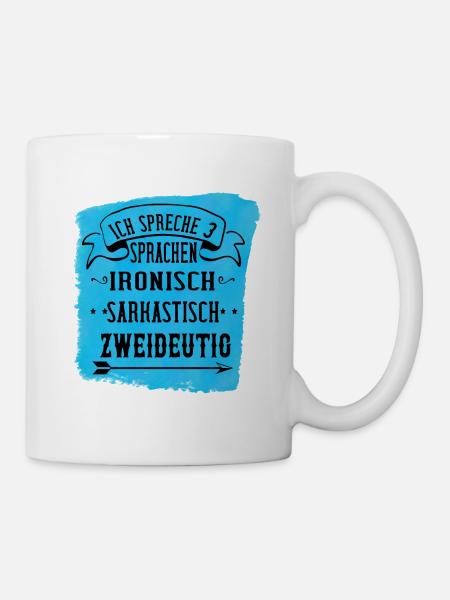 ICH SPRECHE 3 SPRACHEN! - Tasse - Weiß