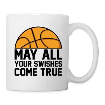 May All Your Swishes Come True I Basketballer - Tasse - Weiß - Rechts