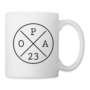 Opa 2023 Zukünftiger Großvater Geschenk - Tasse - Weiß - Rechts