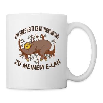 Faultier Spruch Humor Lustig Faultiere - Tasse - Weiß - Rechts
