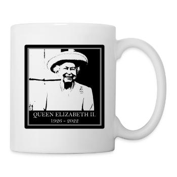 Queen Elizabeth II. Tod 2022 Legende England RIP - Tasse - Weiß - Rechts