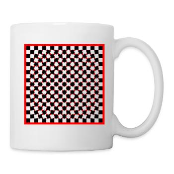 Optical Art - bloody Psycho Chess - Tasse - Weiß - Rechts