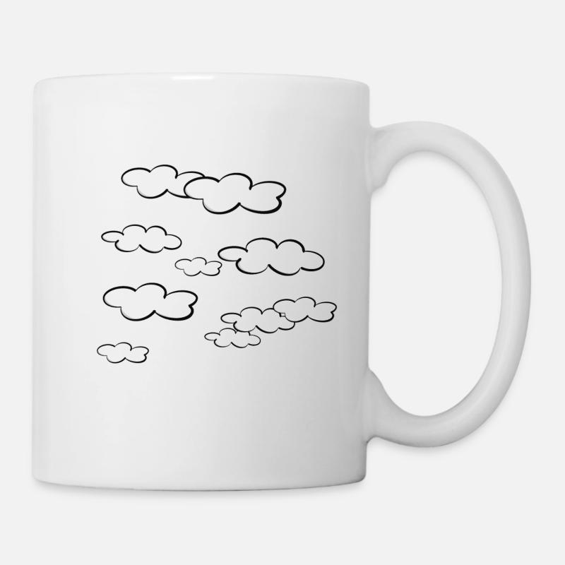 Wolken - Tasse - Weiß