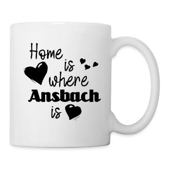 Zuhause in Ansbach - Home is where Ansbach is - Tasse - Weiß - Rechts
