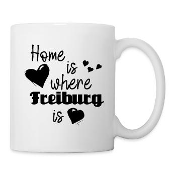 Zuhause in Freiburg - Home is where Freiburg is - Tasse - Weiß - Rechts