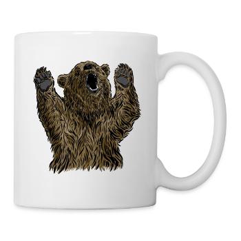 Brown Bear Head Bear Motif for Brown Bears Team or - Mug - white - Right