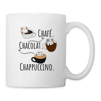 teeshirt humour chat Cadeau marrant - Mug blanc - blanc - Droite
