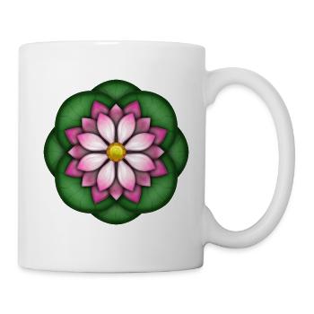 Lotusblume - Tasse - Weiß - Rechts