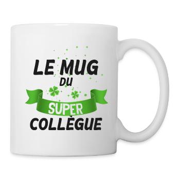 Mug super collègue Cadeau Sympa Collègue De Bureau - Mug blanc - blanc - Droite