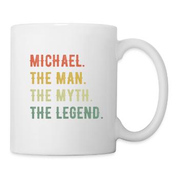Michael Vorname The Man The Myth The Legend - Tasse - Weiß - Rechts