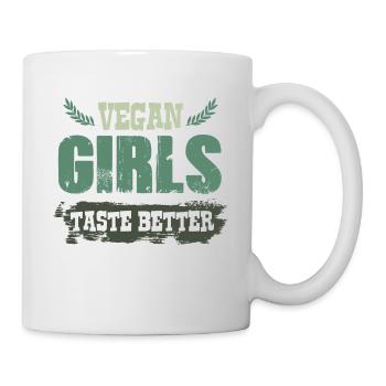 Girls vegan - Mug - white - Right
