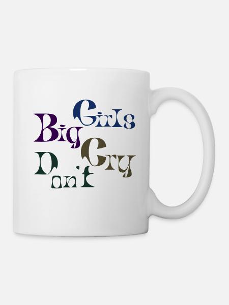 Big girls Don't Cry - Mug blanc - blanc