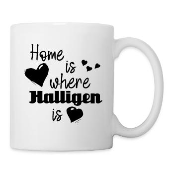 Zuhause in Halligen - Home is where Halligen is - Tasse - Weiß - Rechts