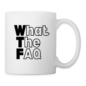 WTF - What The FAQ - Mug - white - Right