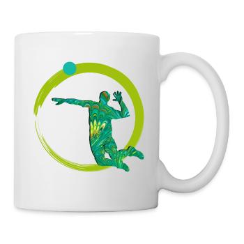 Volleyball player E 71 - Mug - white - Right
