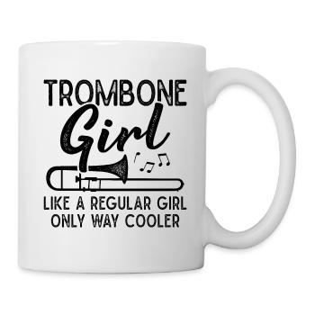 Trombone Girls Brass Band Tromboniste - Mug blanc - blanc - Droite