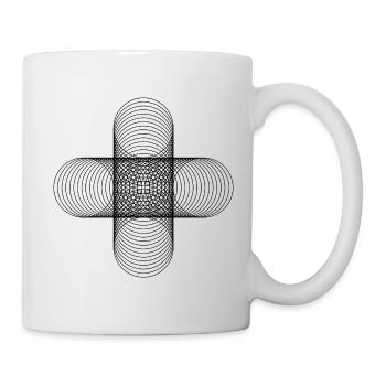 Four Circles / schwarz - Tasse - Weiß - Rechts