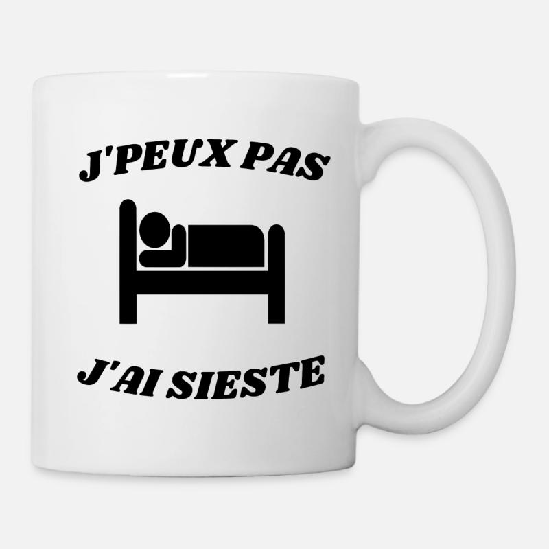 J' peux pas j'ai sieste - Mug blanc - blanc