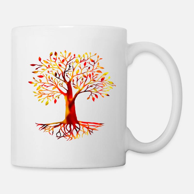 BAUM DES LEBENS - YGGDRASIL, CRAN BETHADH - Tasse - Weiß